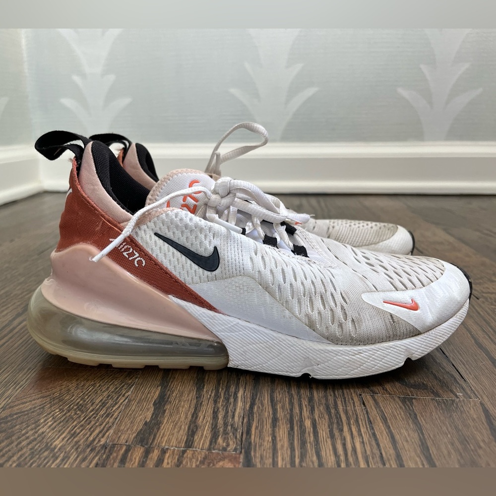 Nike - Air Max 270s - white, pinks + orange